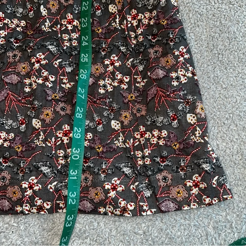 Hayden Dark Floral Dress with Cream Accents - Picture 2 of 4
